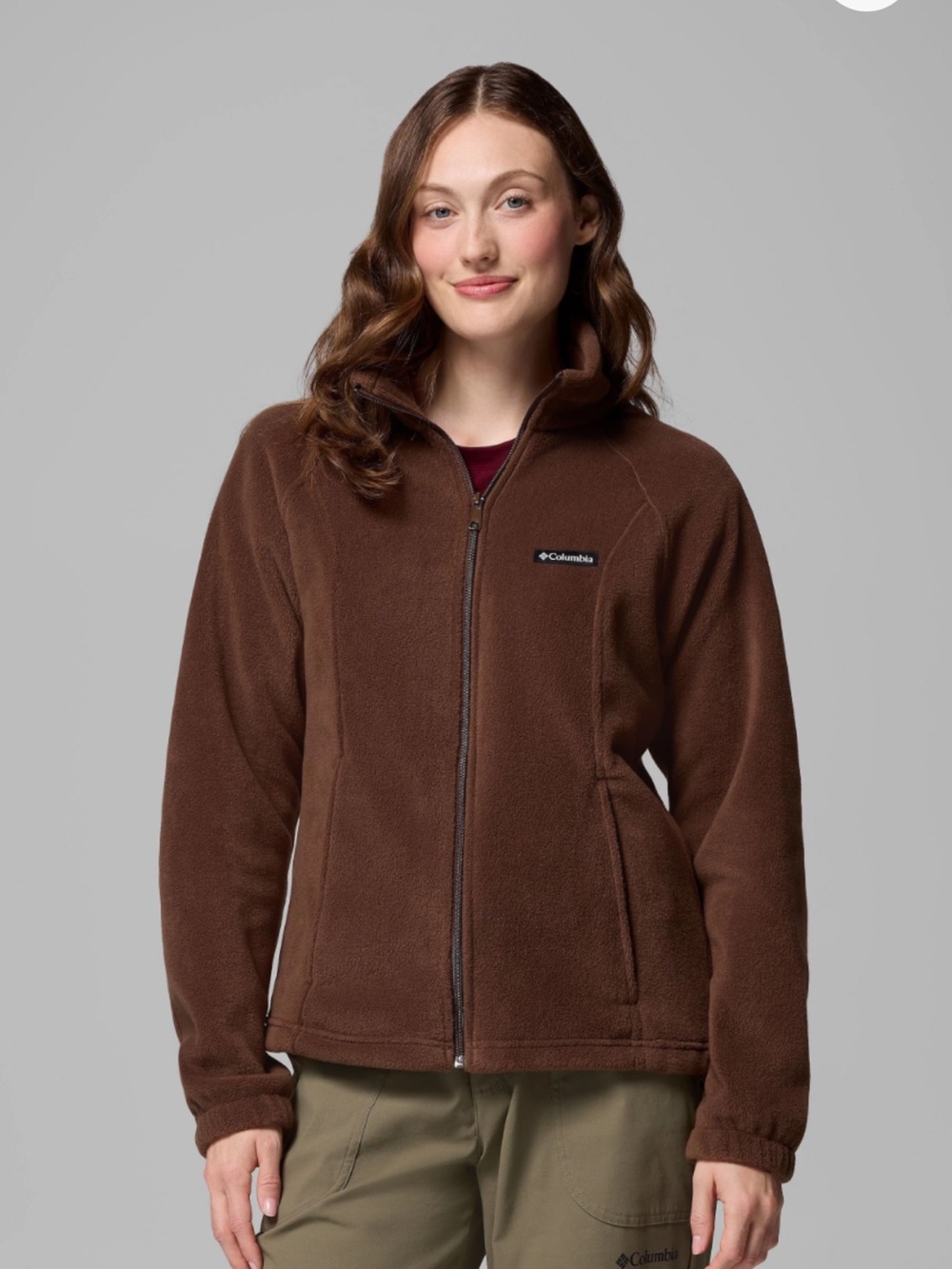 Columbia Women's Brown Full-Zip Fleece Jacket